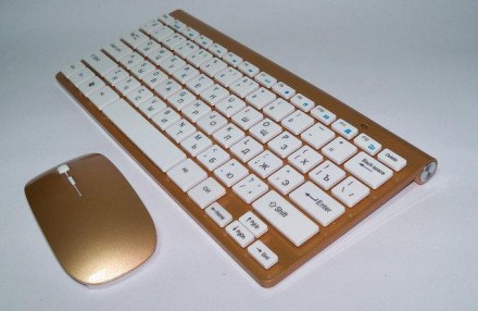 
Клавиатура беспроводная с мышью MHZ 902 Gold
Ультратонкая беспроводная клавиату. . фото 3