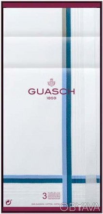 Мужские носовые платки Guasch 104.92 D.27.Материал: 100% хлопок. Размер: 43х43 с. . фото 1