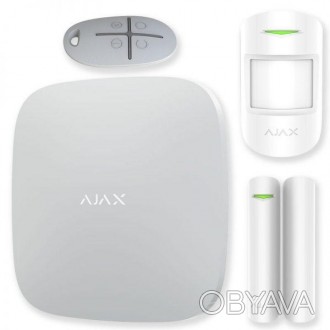 Комплект беспроводной сигнализации Ajax StarterKit Plus (HubKit Plus) white. Ком. . фото 1