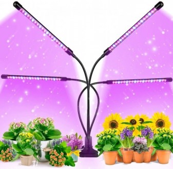Лампа для растений Plant GrowLight светодиодная с таймером, черная
Фитолампа све. . фото 8