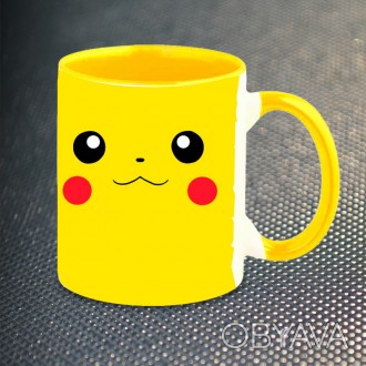 Чашка Fan Girl Пикачу Pikachu Покемоны (7104) 330 мл Желтый