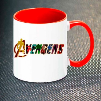 Чашка Fan Girl Avengers Logo (1059) 330 мл Красный
