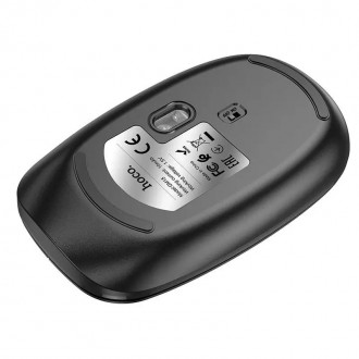 Мышка беспроводная HOCO Art dual-mode GM15 2.4G Bluetooth, черная 
Мышка беспров. . фото 4