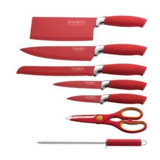 Характеристики набора ножей Royalty Line RL-RED8W:
Цвет: красный
Материал: Нержа. . фото 3