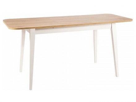 
Обідній стіл GUSTO Дуб вотан / Білий 120(160)X68 : стильна і сучасна модель від. . фото 2