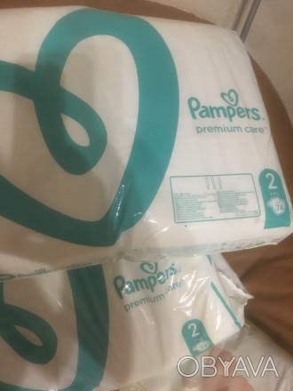 Продам дві нові упаковки підгузків Pampers Premium Care 2 (4-8кг) по 74 шт. у ко. . фото 1