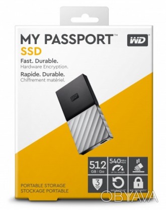My Passport SSD - портативное хранилище с невероятно быстрой передачей. Защита п. . фото 1