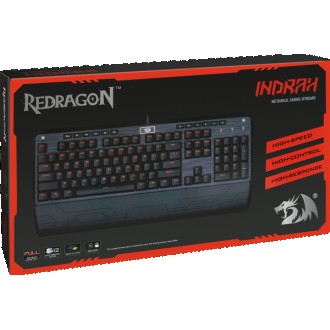 Redragon Indrah - качественная клавиатура с брашированной металлической крышкой,. . фото 3