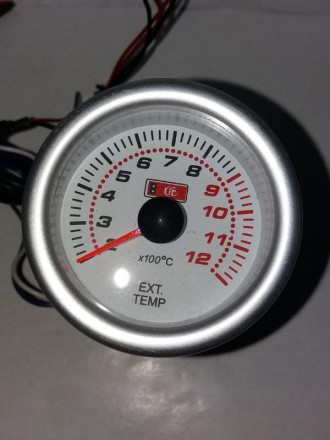 Температура вихлопних газів Ket Gauge 7708 LED діодний Ø52мм прилад датчик автом. . фото 3
