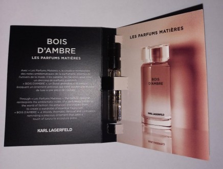 Bois d'Ambre Karl Lagerfeld — це парфум для чоловіків, він належить до групи схі. . фото 3