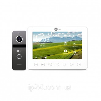 
 Комплект видеодомофон и вызывная панель NeoLight NeoKIT HD+ Graphite.
 Состоит. . фото 2