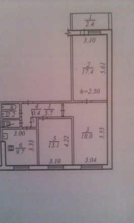 Продам трёхкомнатную квартиру на Березинке. Квартира в простом жилом состоянии. . Левобережный-1. фото 2