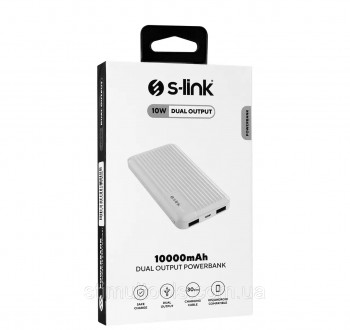 Описание:
Power Bank S-Link 10000mAh
Портативное зарядное устройство S-link G101. . фото 8