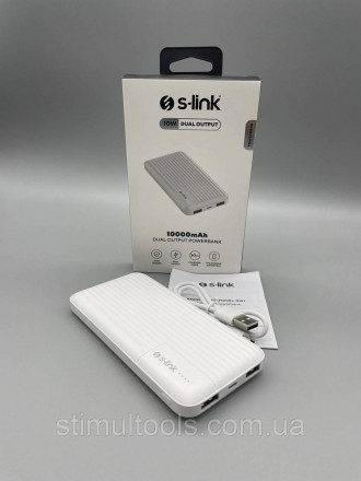 Описание:
Power Bank S-Link 10000mAh
Портативное зарядное устройство S-link G101. . фото 2
