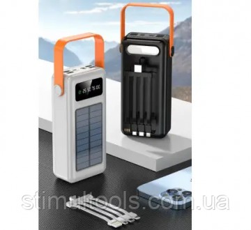 Описание:
Power bank 637 - 50000mAh Solar+Универсальний Кабель 4в1
Портативная У. . фото 7