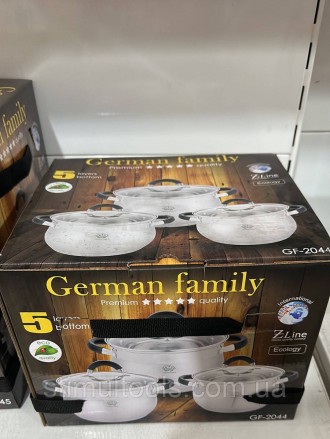 Описание:
Набор посуды German Family GF-2044 состоит из 3 кастрюль разного объем. . фото 2
