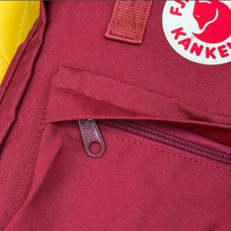Бордовый городской рюкзак канкен класик, сумка Fjallraven Kanken Classic 16 L
Ст. . фото 8