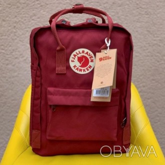 Бордовый городской рюкзак канкен класик, сумка Fjallraven Kanken Classic 16 L
Ст. . фото 1