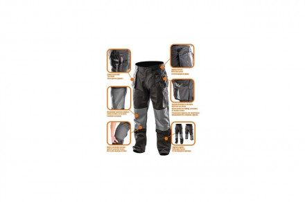 Рабочие брюки 2 в 1 NEO со съемными штанинами, благодаря чему удобны при каждой . . фото 3
