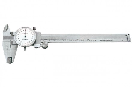 Штангенциркуль 150 мм с аналоговым индикатором, точность измерений ±0,02 мм. Явл. . фото 3