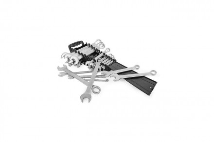 INTERTOOL HT-1305 — это набор из 22 дюймовых и метрических комбинированных ключе. . фото 4
