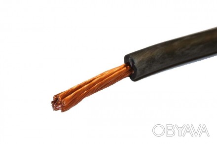 Сварочный кабель многожильный (содержание меди 70%) с резиновой изоляционной обо. . фото 1