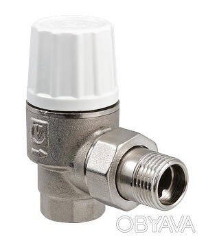 (VT.033.N) Угловой латунный клапан для ручного или автоматического регулирования. . фото 1