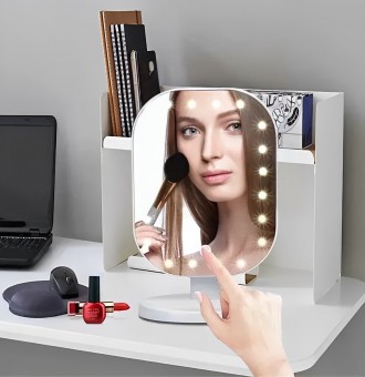 LED зеркало с подсветкой для макияжа 20 cветодиодов предназначено для женщин, за. . фото 2