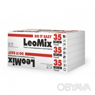 Плити пінополістирольні LeoMix 35 FASAD рекомендуємо застосовувати в системах, я. . фото 1
