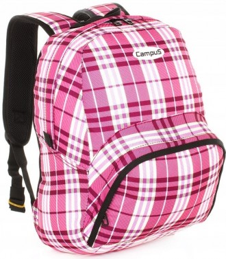 Небольшой городской рюкзак 15L Campus City Cruiser розовый в клетку 590078746582. . фото 3
