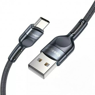 Характеристики:
Кабель с разъемом USB - Type-C
Ток зарядки – до 3А
Длин. . фото 2