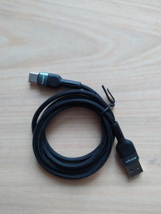 Характеристики:
Кабель с разъемом USB - Type-C
Ток зарядки – до 3А
Длин. . фото 5