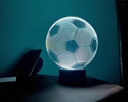 3D светильник-ночник «Футбольный мяч» 3D Creative
Светильники 3D Creative – ориг. . фото 2
