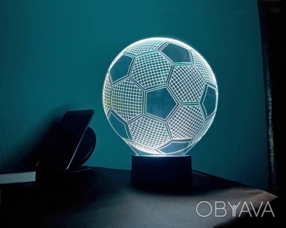 3D светильник-ночник «Футбольный мяч» 3D Creative
Светильники 3D Creative – ориг. . фото 1