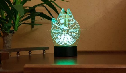 3D светильник-ночник «Сокол тысячелетия» 3D Creative
Светильники 3D Creative – о. . фото 2