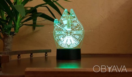 3D светильник-ночник «Сокол тысячелетия» 3D Creative
Светильники 3D Creative – о. . фото 1