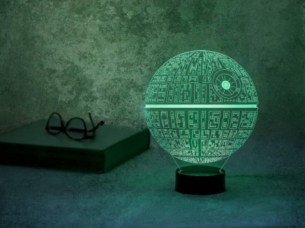 3D светильник-ночник «Звезда смерти» 3D Creative
Светильники 3D Creative – ориги. . фото 2