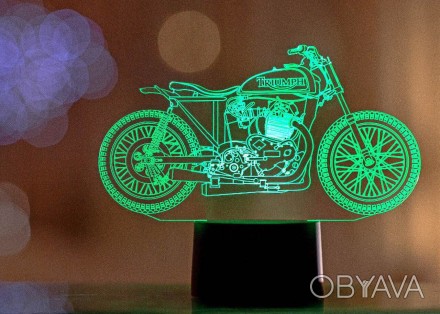 Сменная пластина для 3D ночников "Мотоцикл 10" 3DTOYSLAMP
3D стветильники-ночник. . фото 1
