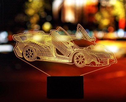 Сменная пластина для 3D ночников "Автомобиль 39" 3DTOYSLAMP
3D стветильники-ночн. . фото 2