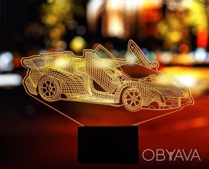 Сменная пластина для 3D ночников "Автомобиль 39" 3DTOYSLAMP
3D стветильники-ночн. . фото 1