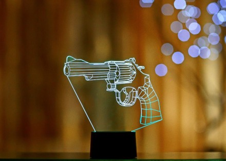 Сменная пластина для 3D ночников "Револьвер" 3DTOYSLAMP
3D стветильники-ночники . . фото 2