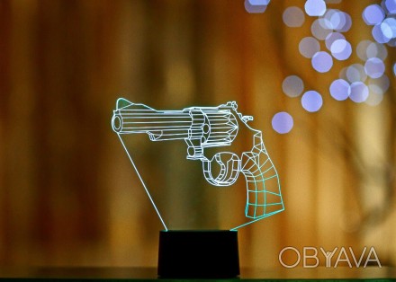 Сменная пластина для 3D ночников "Револьвер" 3DTOYSLAMP
3D стветильники-ночники . . фото 1