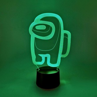 Сменная пластина для 3D ночников "Амонг Ас" 3DTOYSLAMP
3D стветильники-ночники т. . фото 2