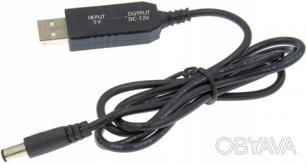 Повышающий кабель - переходник USB 5V to 12V DC 5.5х2.1 подойдет для модемов, ро. . фото 1