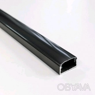 Анодированный черный алюминиевый профиль - это безупречный инструмент для оформл. . фото 1