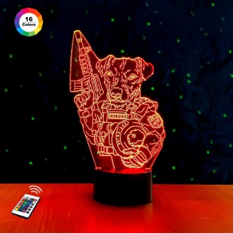 3D ночник "Пёс Патрон" (УВЕЛИЧЕННОЕ ИЗОБРАЖЕНИЕ)+ пульт ДУ+ батарейки (3ААА) 3D. Суми. фото 1 3D ночник "Пёс Патрон" (УВЕЛИЧЕННОЕ ИЗОБРАЖЕНИЕ)+ пульт ДУ+ батарейки (3ААА) 3D. Суми. фото 1