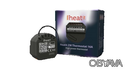 
Релейный термостат теплого пола со счетчиком электроэнергии Heatit ZM Thermosta. . фото 1