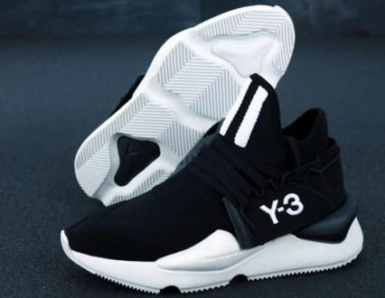 Кросівки чоловічі Adidas Yohji Yamamoto Y-3 "Чорні з білим" р. 41-45 11953. . фото 5