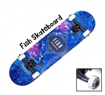 СкейтБорд від бренда Fish Blue Rhombus (Синий ромб)
Підходить: Для дітей, підліт. . фото 5
