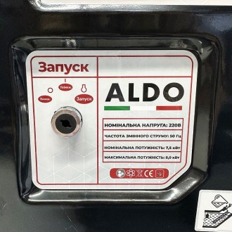 Бензиновый генератор ALDO AP-8000GE – это компактный переносной электрический аг. . фото 8